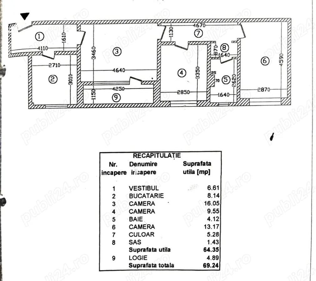BULEVARDUL BRANCOVEANU-STRADA COVASNA-APARTAMENT 3 CAMERE - 4