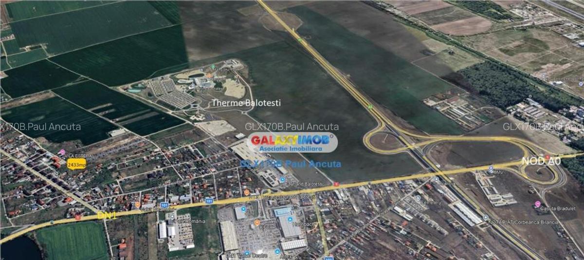 Teren 2433 mp Balotesti str Ion Creanga cu utilitati - 1