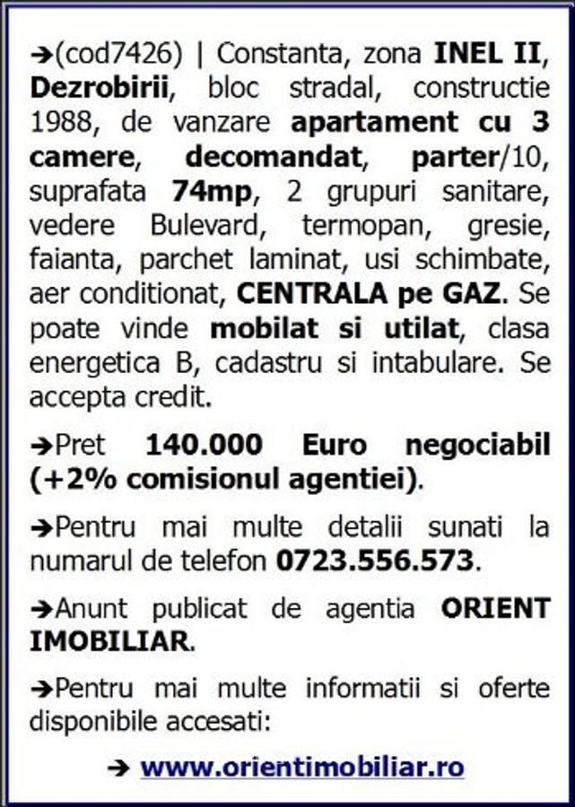 Inel 2, Dezrobirii, 3 camere, decomandat, 74mp, gaze, parter - 10