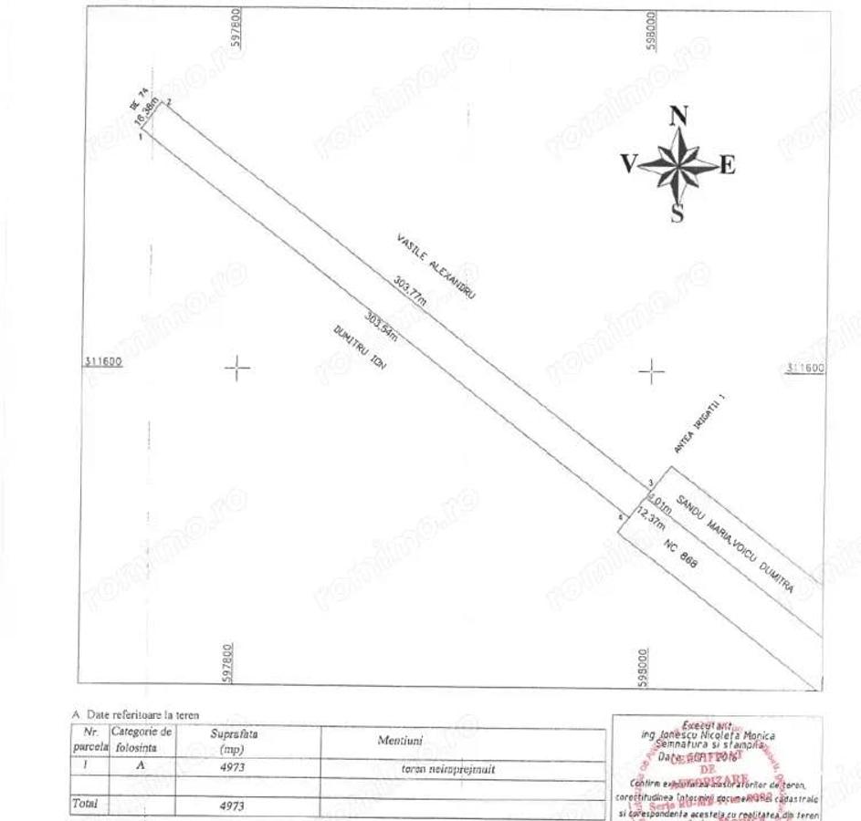 Teren Extravilan In Rate Primaverii Com. Berceni | 4.973mp | #EG39 - 2