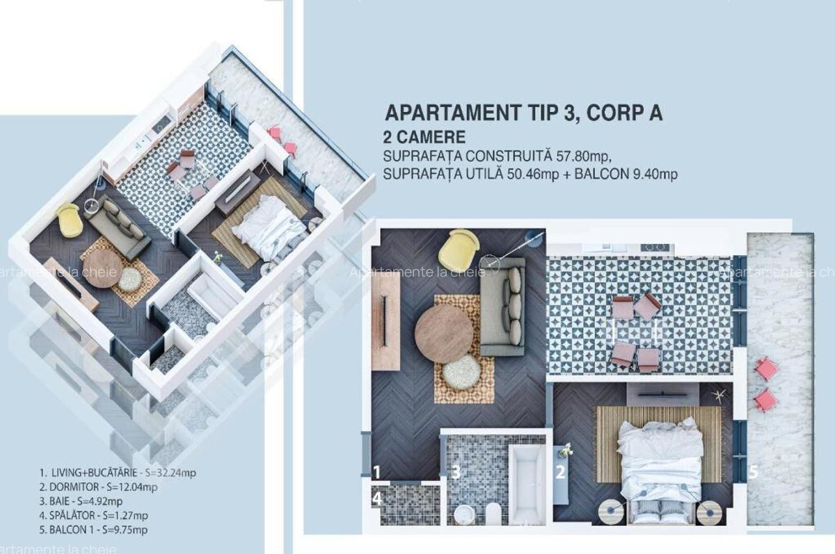 Direct Dezvoltator apartamente premium,la cheie ,de la 65.000 eur - 8