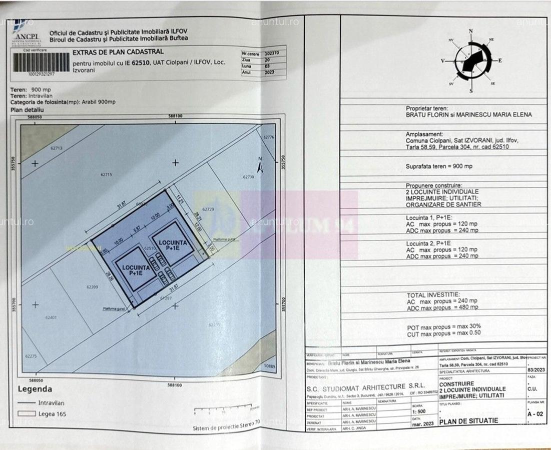 Izvorani - Teren intravilan langa lac | Rezidential P+1E - 6