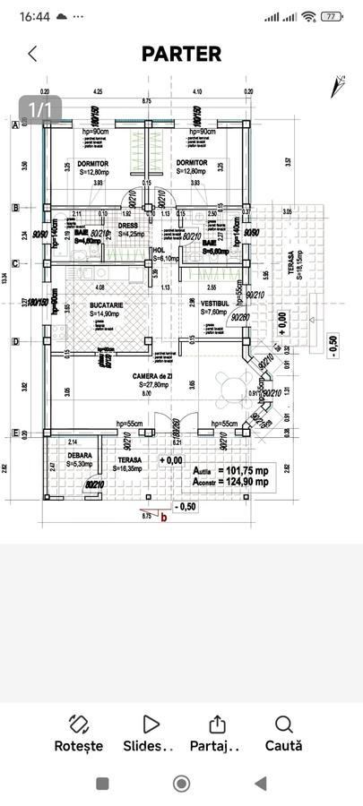 FARA COMISIOANE in Gulia aproape de asfalt casa PARTER  pod placa camera tehnica - 7
