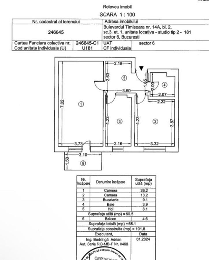 Apartament 2 Camere  Exigent Plaza Residence Faza 5 - 1