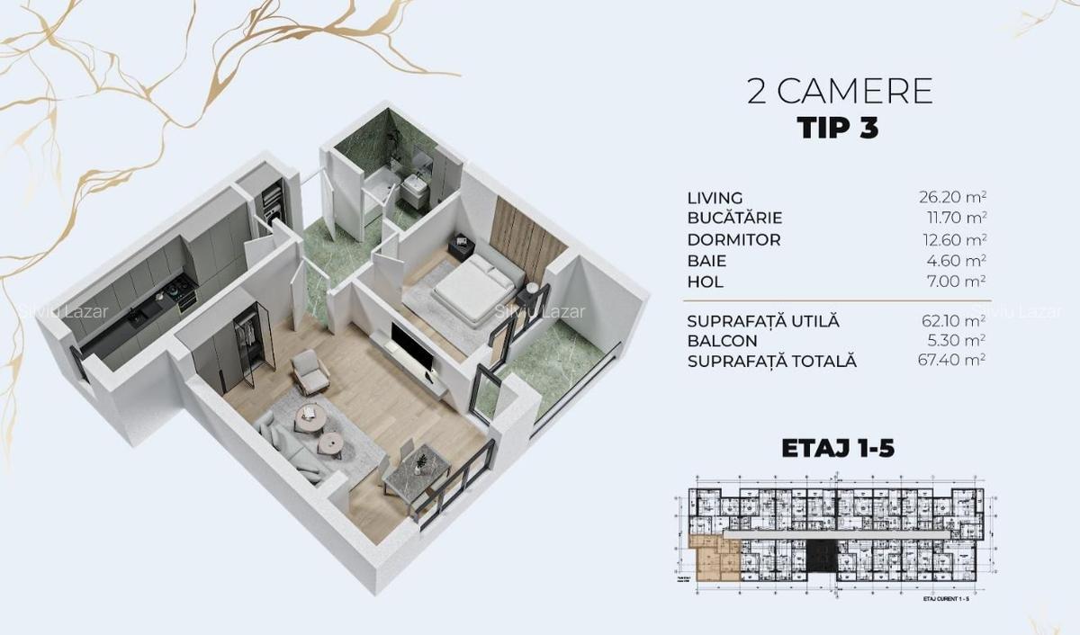 15-20 Min Metrou Berceni | Apartament 2 camere tip studio | Popesti-Leordeni - 5