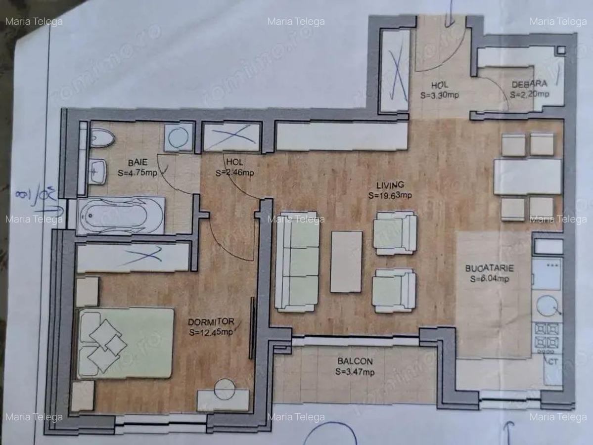 Apartament 2 camere de vanzare in Tractorul-Top City etajul 1 | 51mp - 7