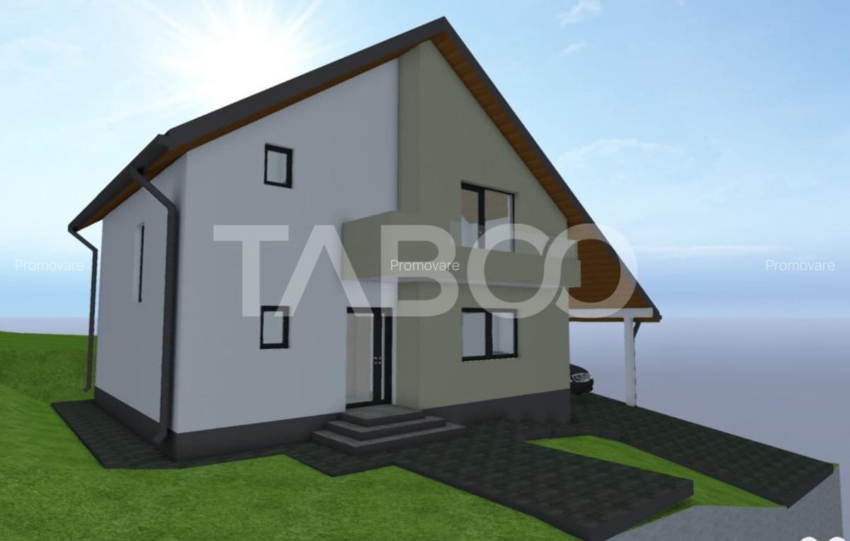 Casa individuala 5 camere  127 mpu curte 500 mp de vanzare Selimbar - 11