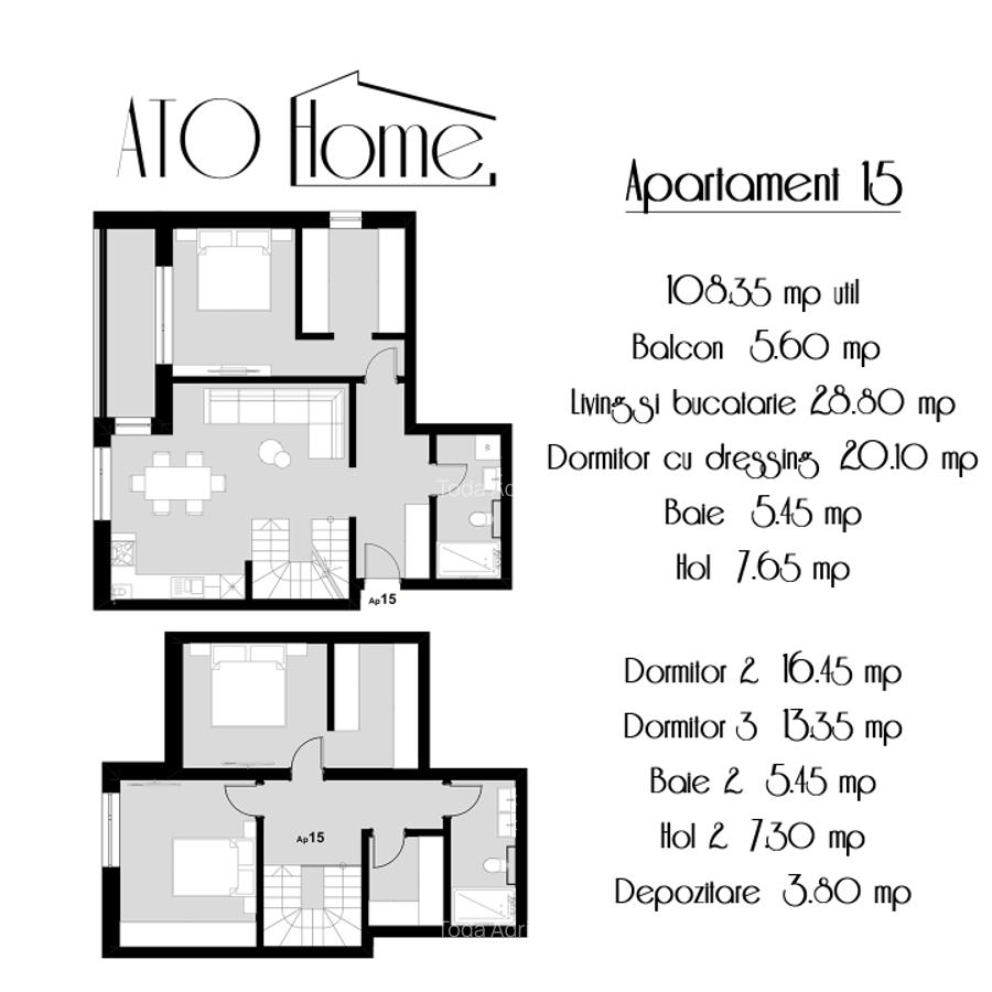 Apartament cu 3 camere decomandat în Giroc - 9