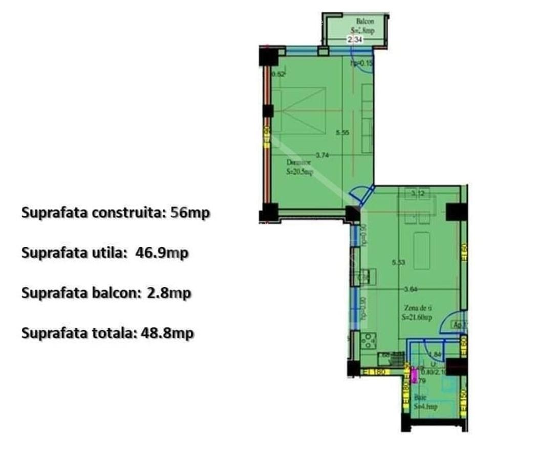 Apartament tip Studio Dublu 49 MP  | BANEASA - 17