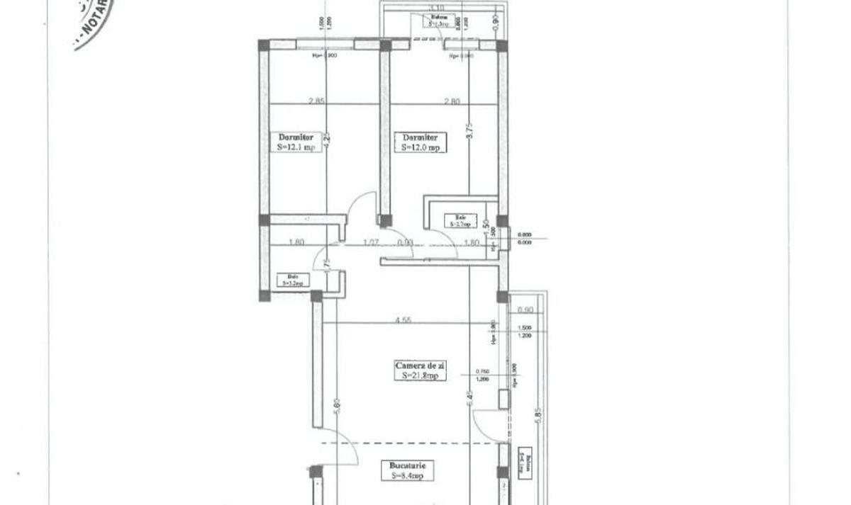 Apartament 3 camere,2 bai, etaj 1, 2 parcari in Floresti - 8