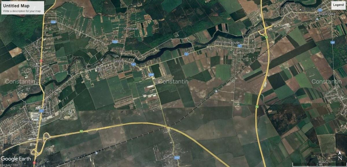 Teren Balotesti cu deschidere la padure - 1