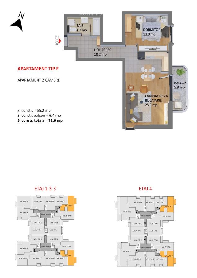 Apartament 2 camere My Place Residence | Pipera | mobilat si utilat - 17 Apartament 2 camere My Place Residence | Pipera | mobilat si utilat - 17