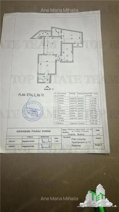 Apartament 3 camere, inchiriere, Cismigiu, 2 dormitoare, 2 bai, ultracentral - 13