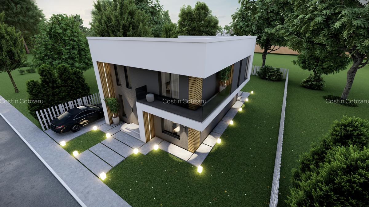 Casa individuală P+1 util 180 mp 5 camere - 3