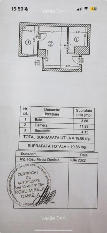 Garsoniera | Dorobanti - Primaverii | 21 Mp - 14