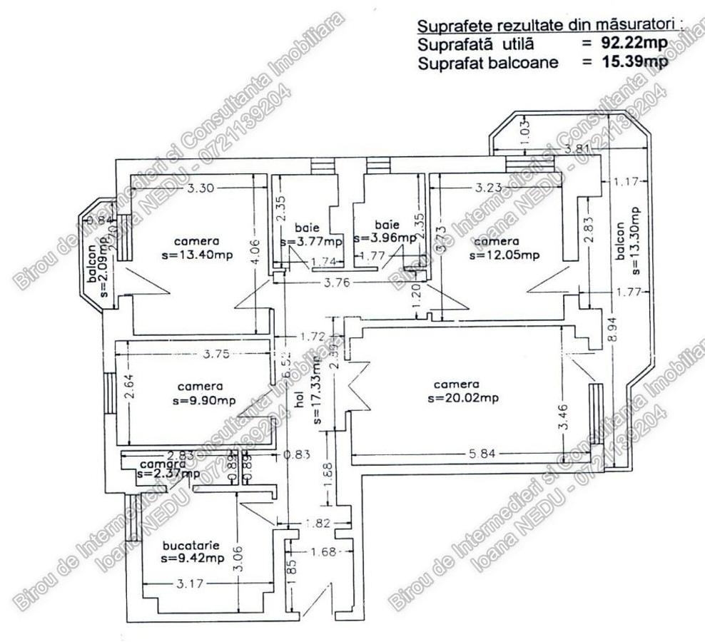 ► Trocadero 4 Camere Confort Maxim 108m² Mobilat Utilat Izolat Centrala pe Gaze - 9