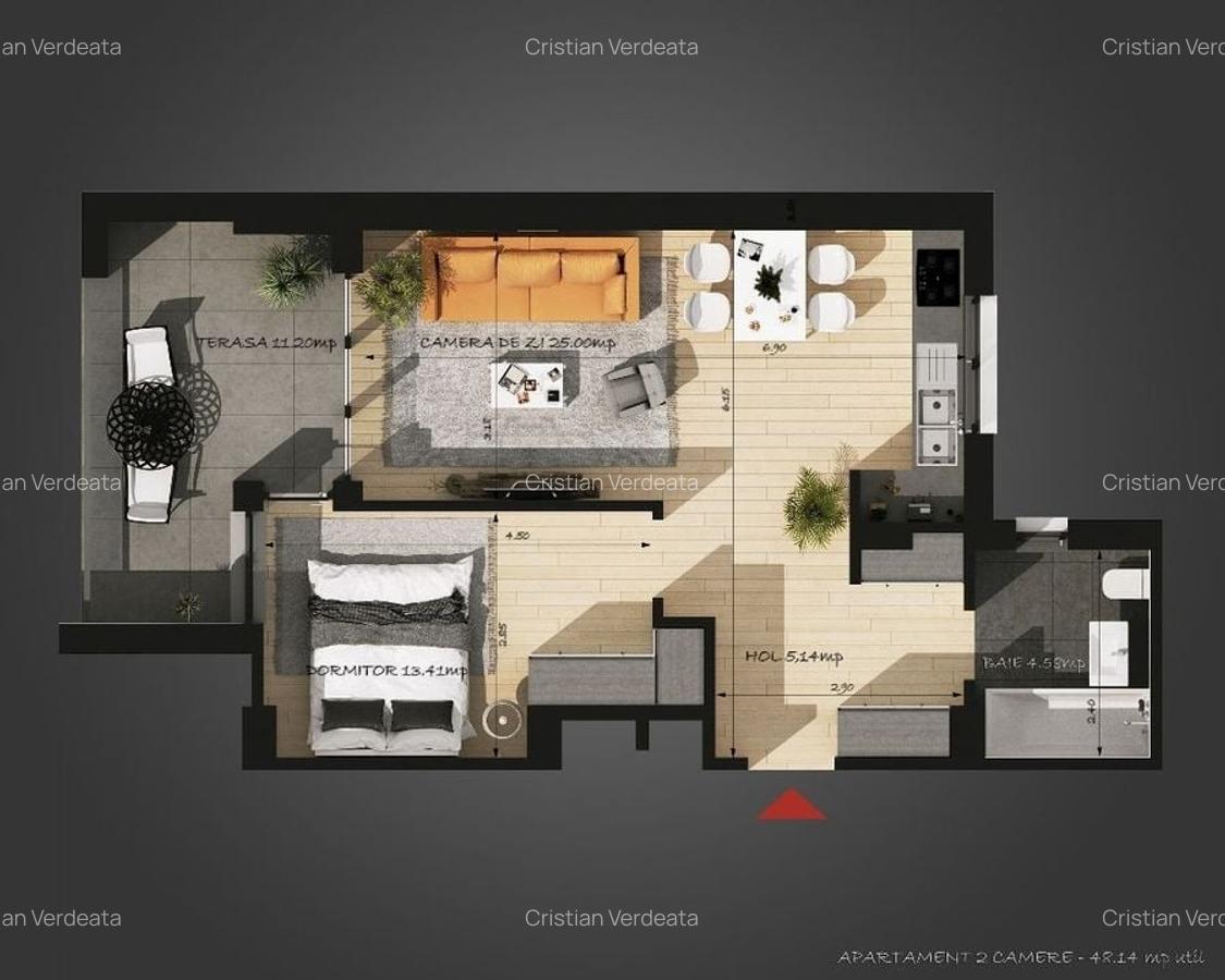 2 CAMERE || BLOC NOU || TERASA SPATIOASA ||  PARCUL CISMIGIU - 19
