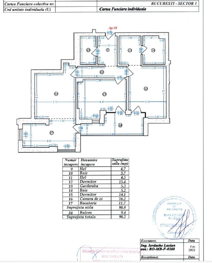 Apartament cu 3 camere decomandat în Băneasa - 15
