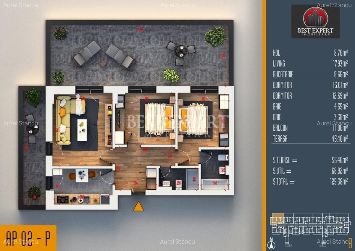 3 Camere Ideal Investitie cu Parcare Inclusa-Acces Rapid STB - 4