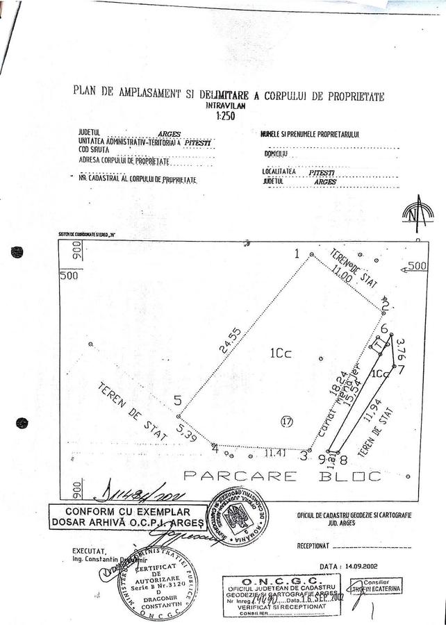 Teren Construcții intravilan de 319 mp, în Nord - 1