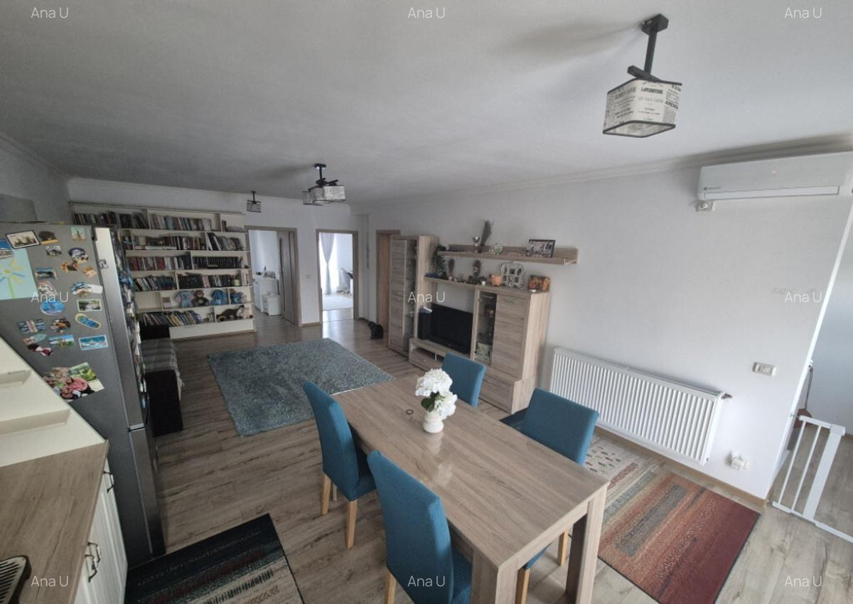 Apartament 3 camere, Giroc, zona Uzina de Apa, 76,7 mp, mobilat - 1