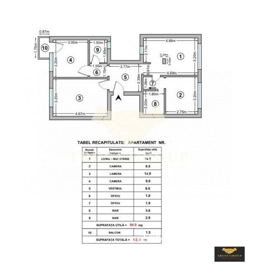 Apartament 3 camere in Victoriei | 6 minute de metrou | Renovat - 20 Apartament 3 camere in Victoriei | 6 minute de metrou | Renovat - 20