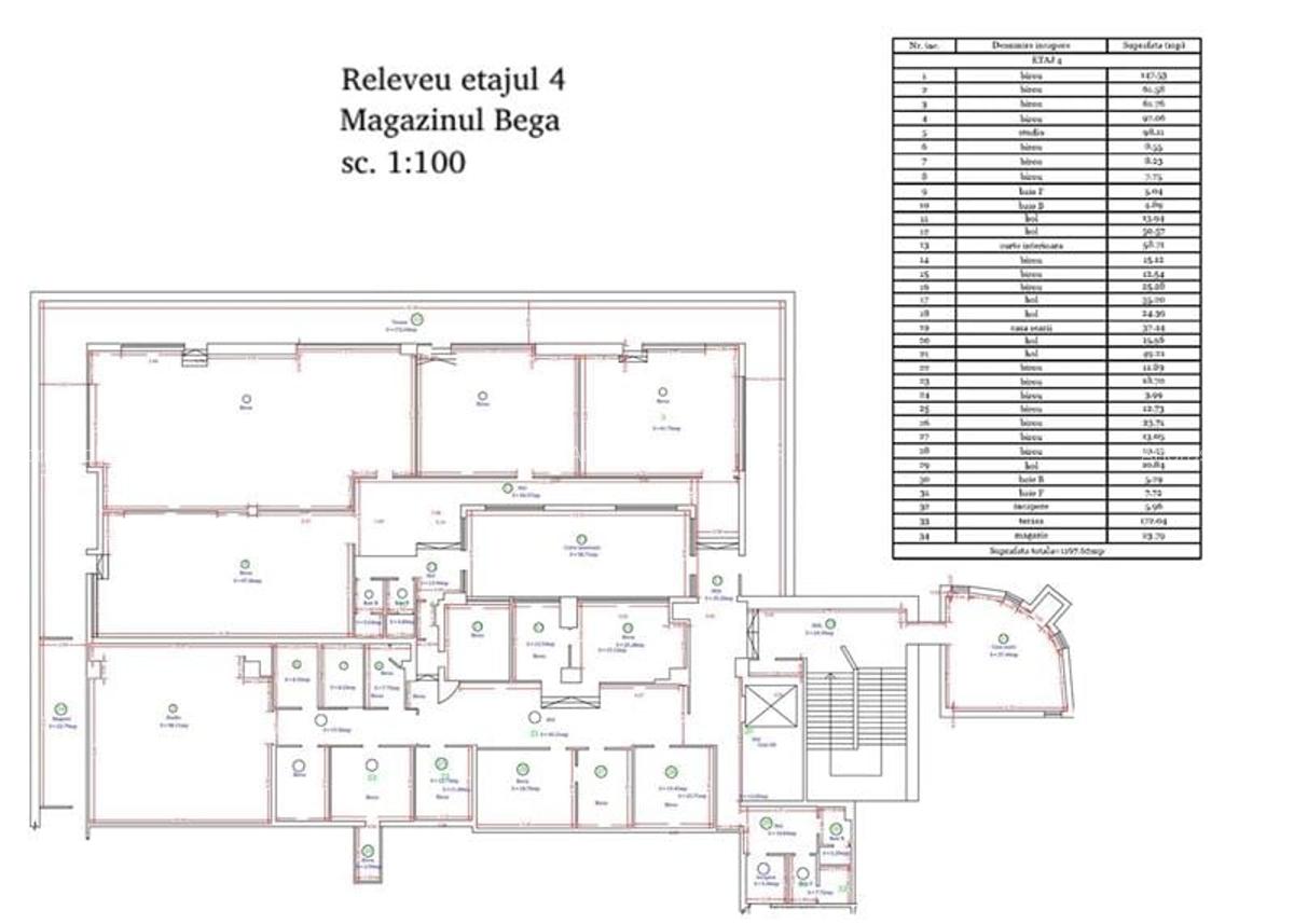 Spatiu de birouri, in Centrul Comercial BEGA, zona CENTRALA - 1