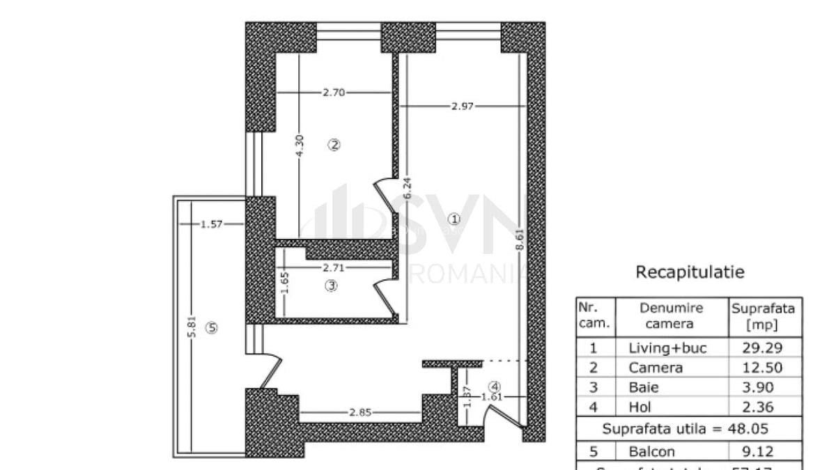 Apartament cu 2 camere semidecomandat în Bucureștii Noi - 14