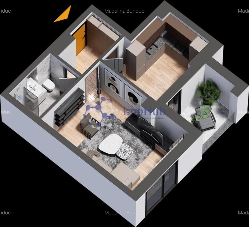 Selgros - Apartament 1 camera, 42mp - 4