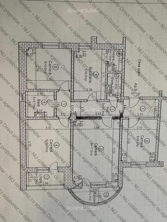 4 camere 80?mp Lipovei mobilat utilat direct proprietar - 2