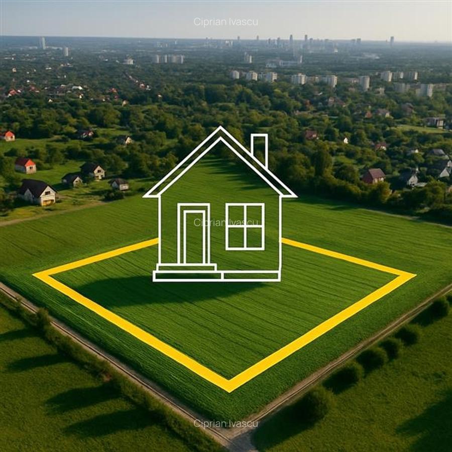 Teren intravilan 2500 mp pentru casa ? Popricani sat Vinatori - 1