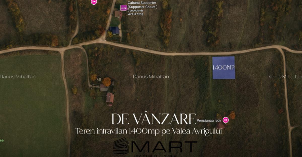 Teren intravilan 1400mp pe Valea Avrigului - 1