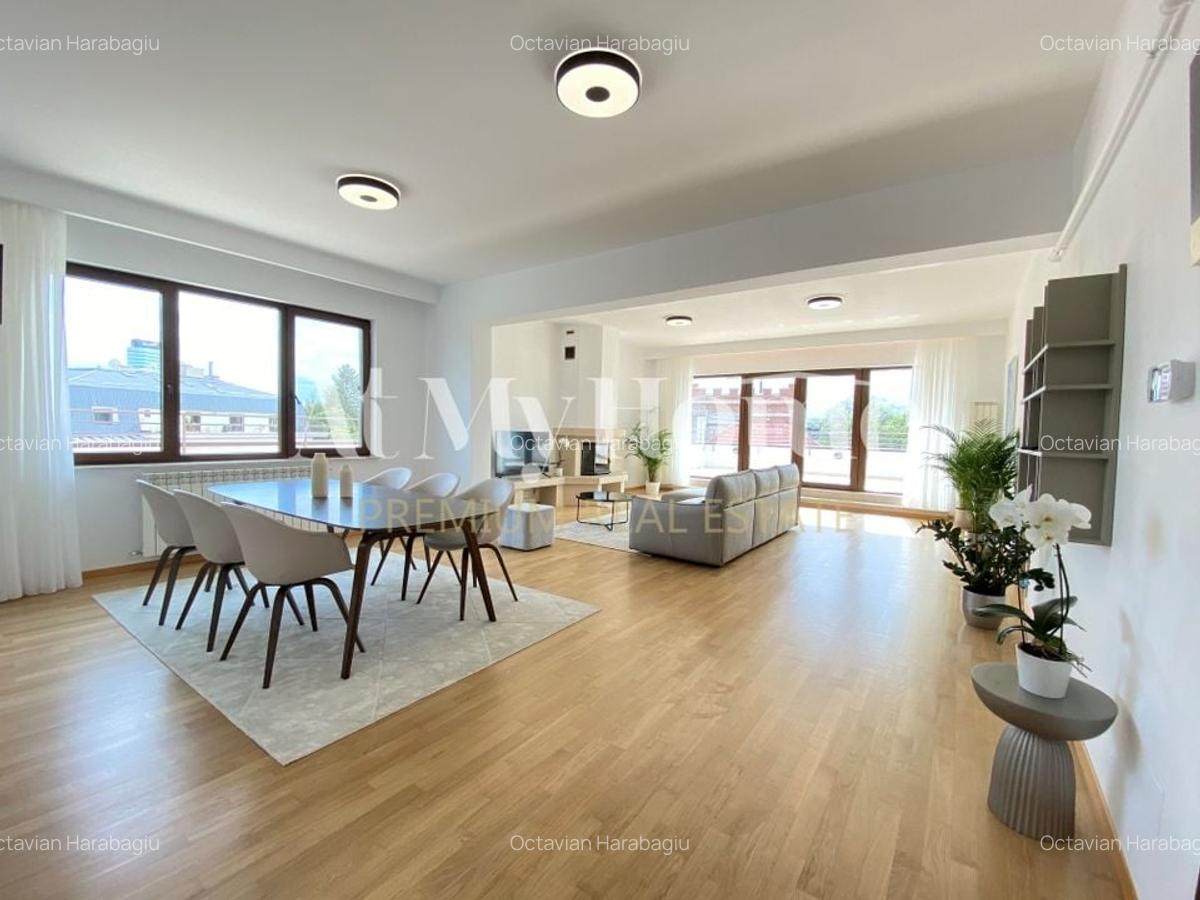 Penthouse superb, spatios cu 5 camere, mobilat partial, 3 parcari, terasa 157mp - 4