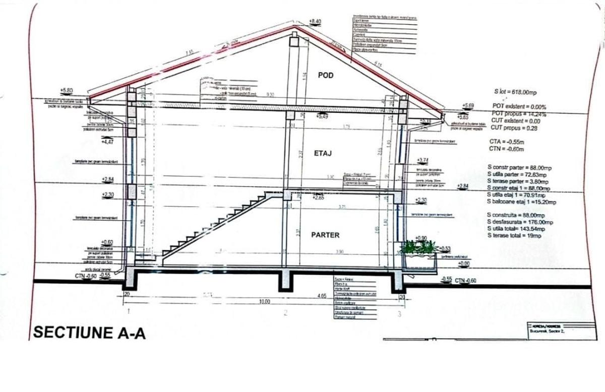 Vila 5 camere cu piscina,teren 618mp,constr.2011,Colentina-Andronache - 4