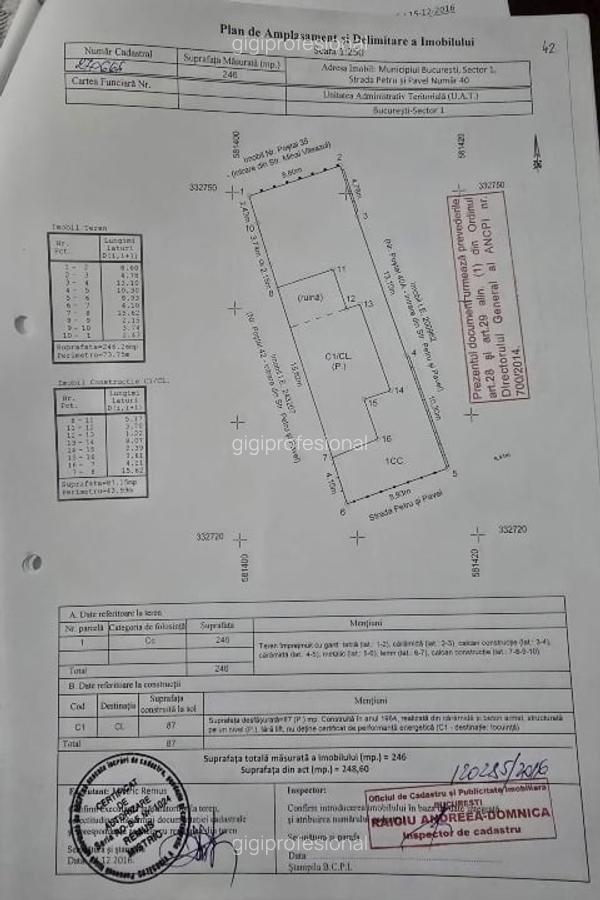 De vânzare teren 246 mp cu casă bătrânească - 2