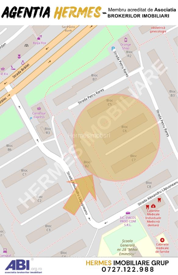 Apartament de vanzare in Galati, Mazepa1 - 3 camere, 69 mp - 2