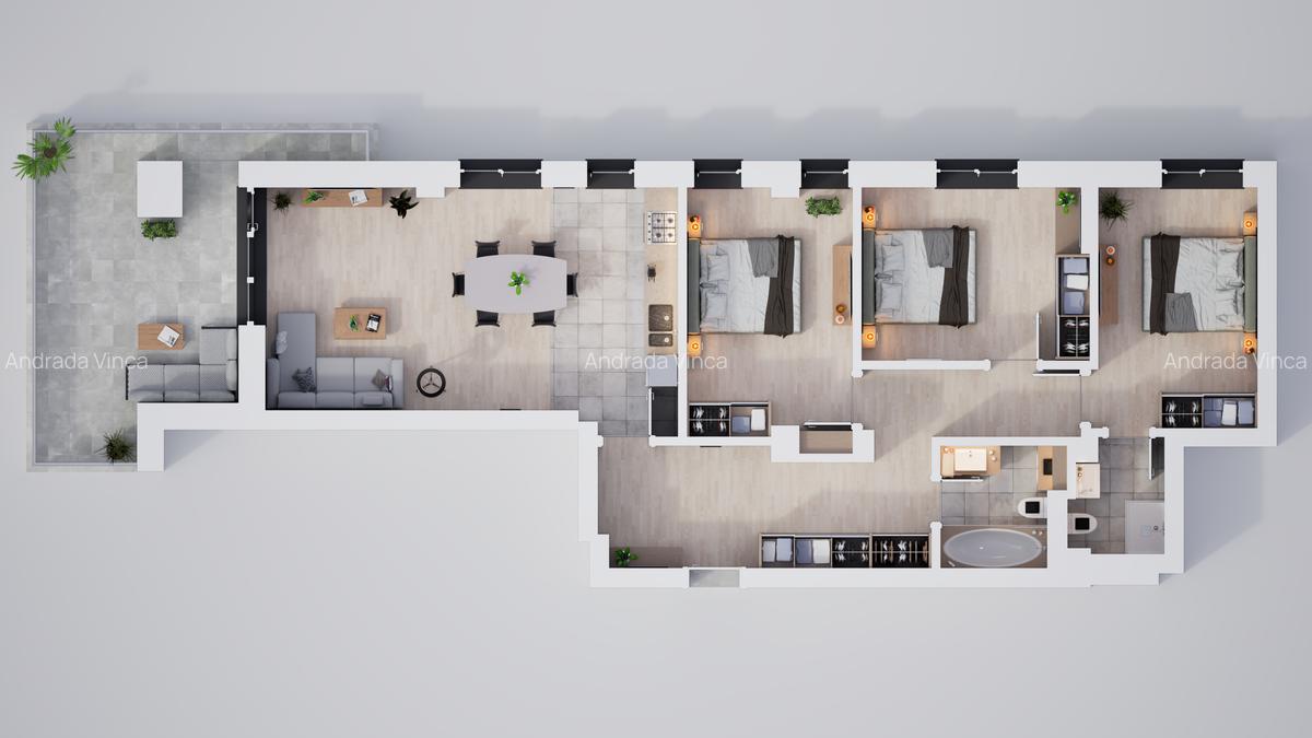 Apartament spațios, 4 camere – ansamblu cu parc și zone verzi - 1