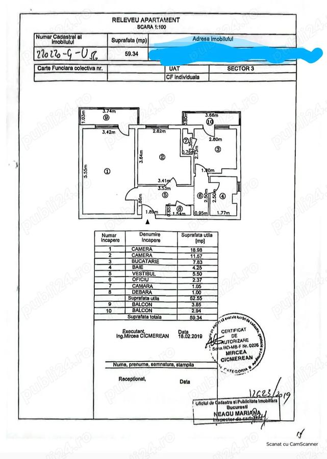 Apartament 2 camere, 60 mp, proprietar, parc IOR - 10