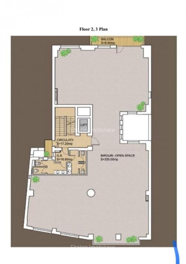 Spatiu comercial de vanzare pentru birouri, PIATA VICTORIEI 335 mp - 2