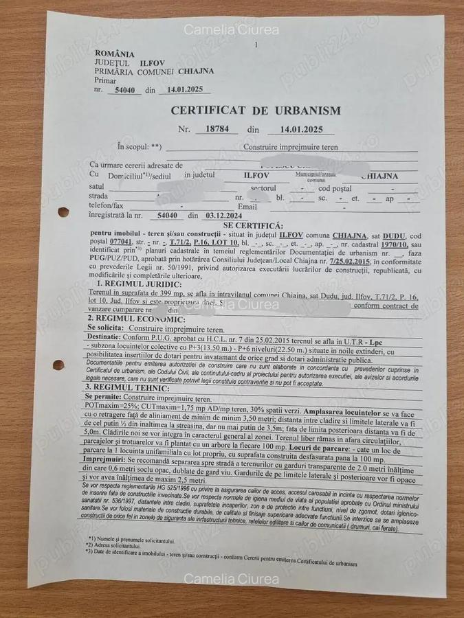 Teren 400 mp Militari-Rezidence, 86000euro, negociabil - 7