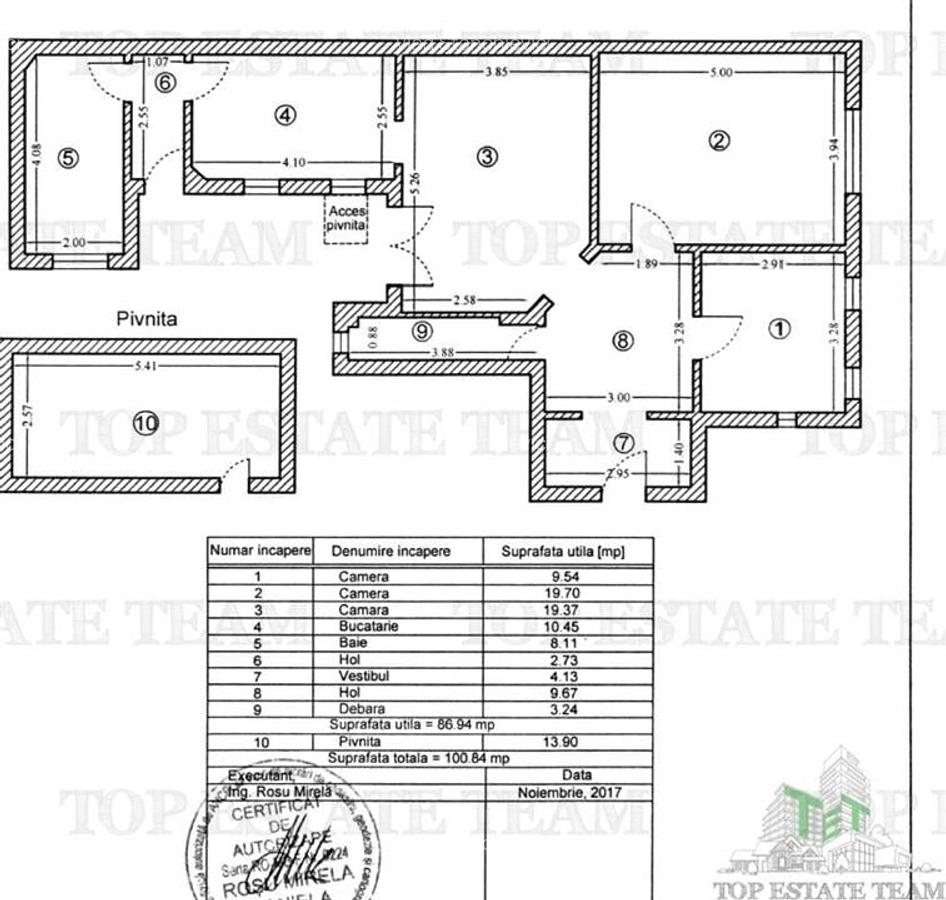 Apartament Parter 100mp + 138mp de Curte | Imobil 1933 | Cartier Belvedere - 20