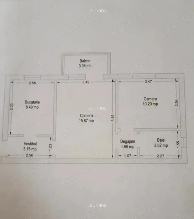 Proprietar vand in Lugoj ap.cu 2 camere,et.1, 60000 e ,complet renovat cu vedere la malul Timisului - 3
