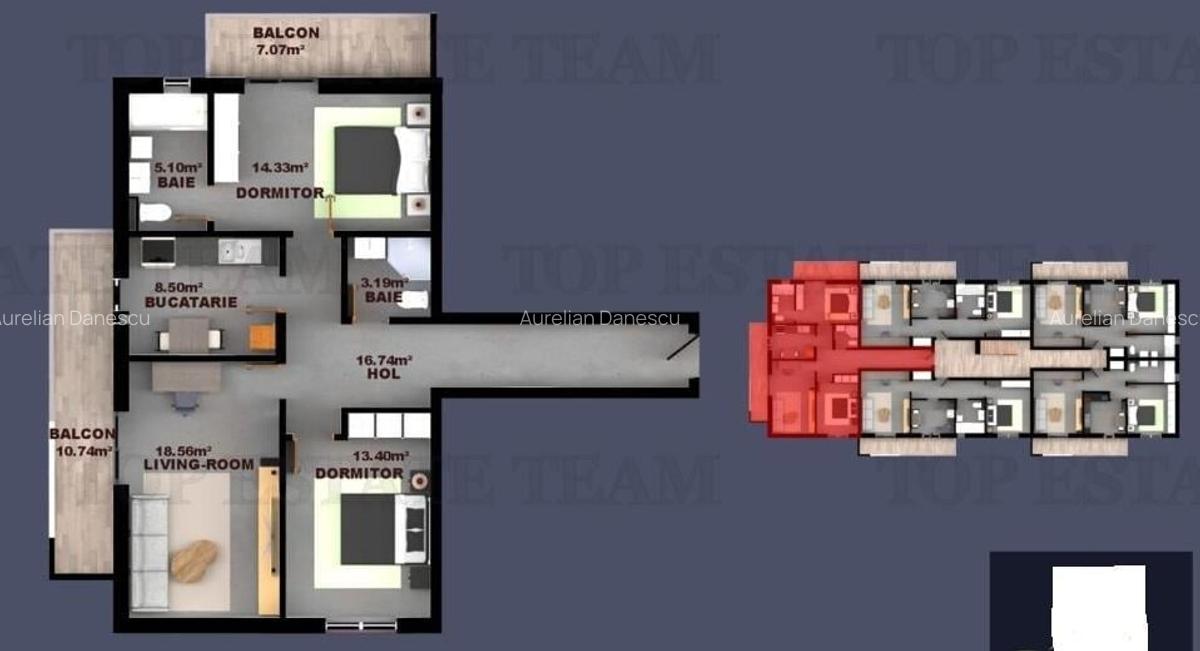 Apartament 3 camere finisaje Premium, pompe de caldura, Fundeni-Dobroesti - 1