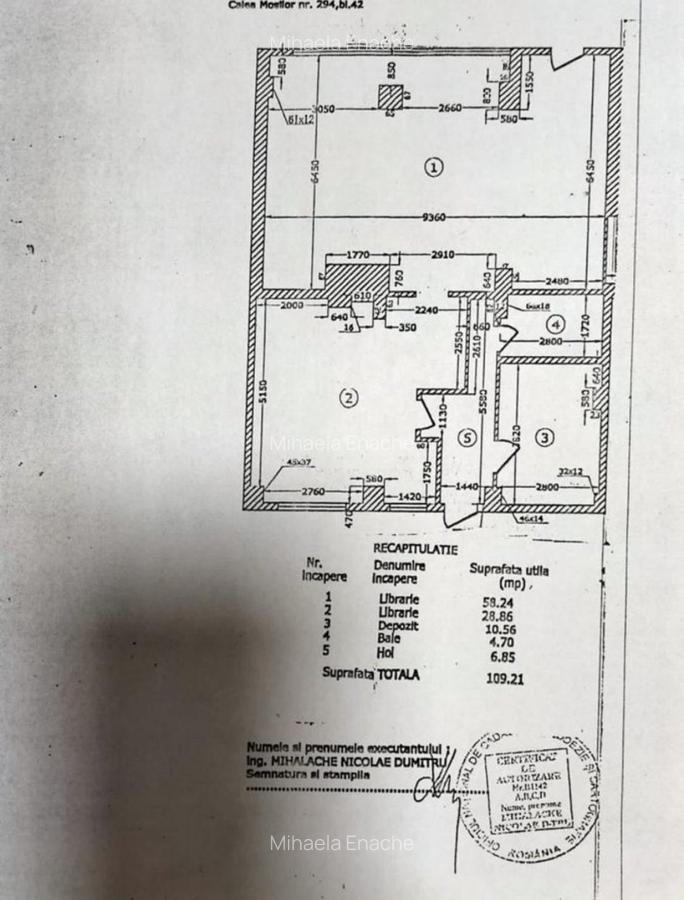 De închiriat – Spațiu comercial, Calea Moșilor – Eminescu- 110 MP. - 1