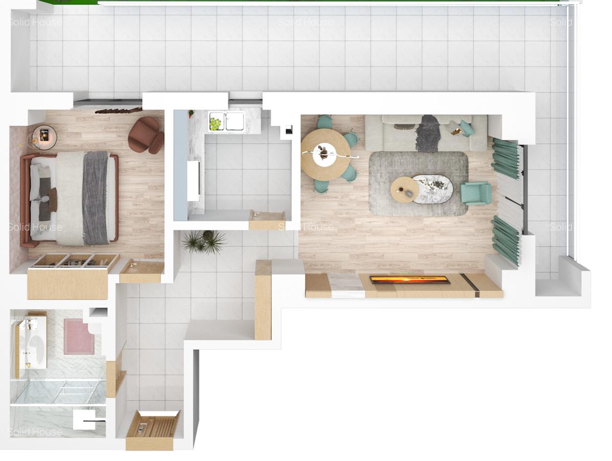 RATE ! Proiect Finalizat!2Camere Lux Vedere  La Lac-Solid Residence Mamaia - 2