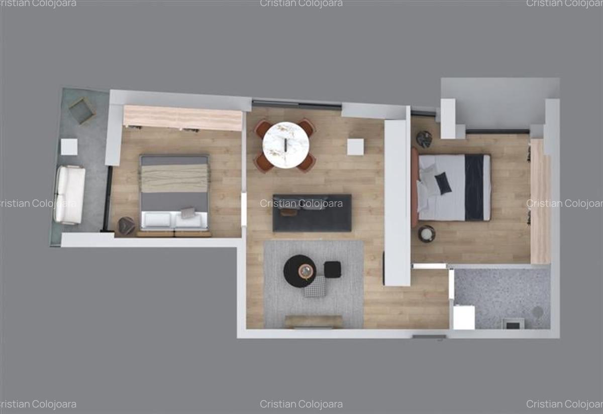 Apartament cu 3 camere decomandat în Badea Cârțan - 4