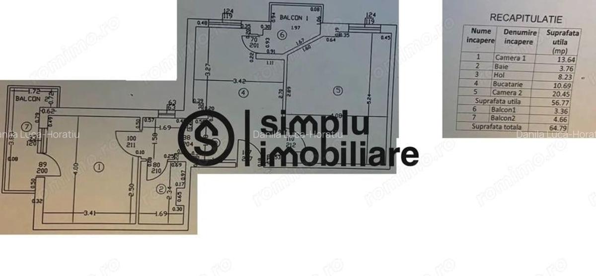 Apartament 2 camere 1 Mai et 1/4 - 6