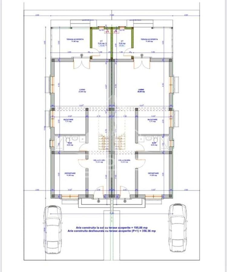 Jumate de duplex P+1 cu 4 camere, Giarmata Vii - 9