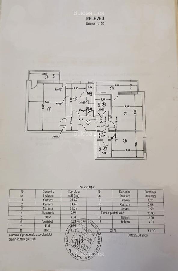 Apartament  3 camere, ultracentral – confort și accesibilitate -comision 0% - 1