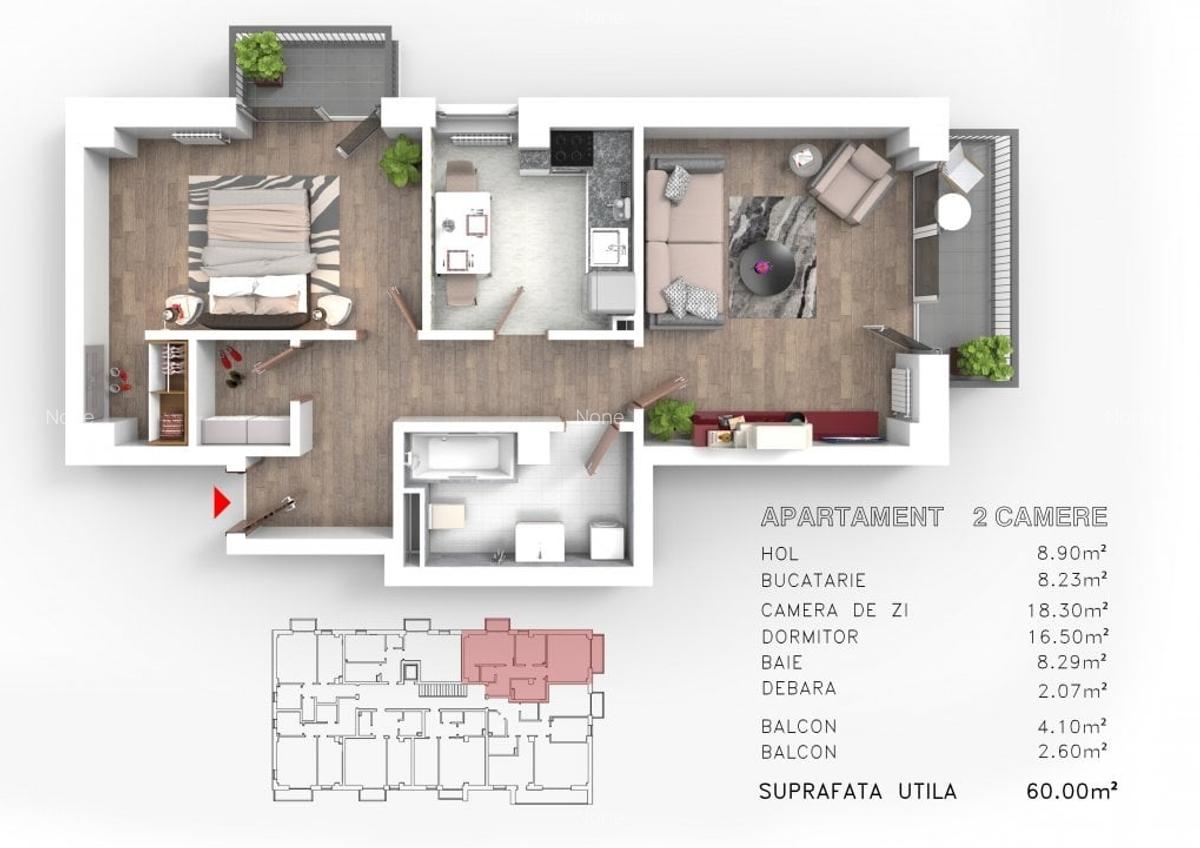 Apartament cu 2 camere decomandat în Triaj - 4